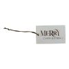 Picture of 8 x merry christmas white gift tags white with gold lettering