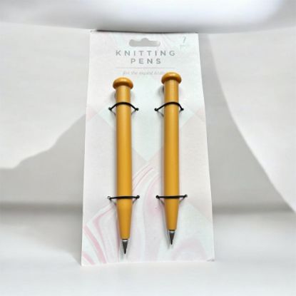 Picture of 2 x Knittng needle pens knitting pens novelty gift for her