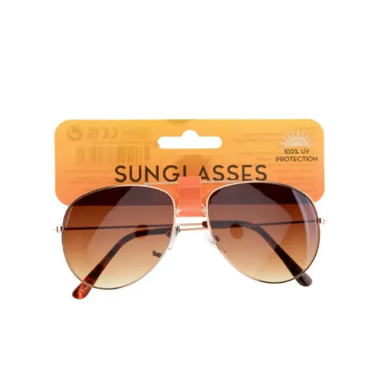 Picture of Ladies Brown tint aviators pilot sunglasses New