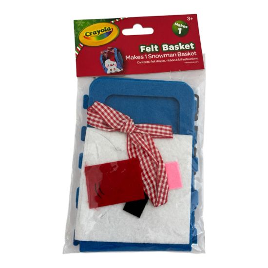 Picture of make your own snowman christmas basket felt basket craft new