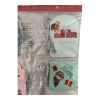 Picture of 40 x Christmas Gift Tags cute characters with silver Twine 4 designs pink just for you green from santa no peeking owl