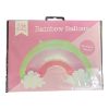 Picture of RAINBOW BALLOON NO HELIUM REQUIRED FOIL BNIP 45cm x 62cm PARTY STRAW /STRING