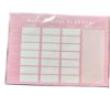 Picture of A4 Pink WEEKLEY MEAL PLANNER Breakfast Lunch Dinner, tear off sheets,