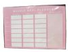 Picture of A4 Pink WEEKLEY MEAL PLANNER Breakfast Lunch Dinner, tear off sheets,