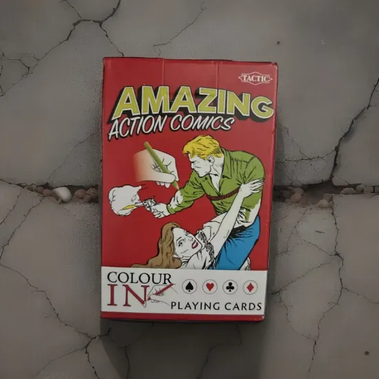 Picture of Amazing Comics Colour In Playing Cards 55 colour in playing cards NEW Boxed