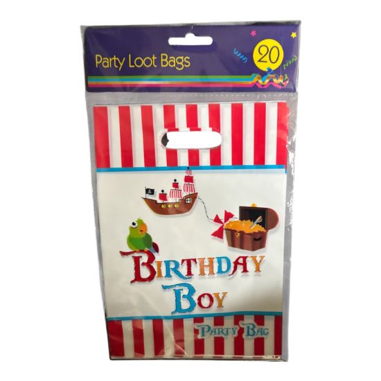 Picture of 20 x pirate party loot bags pirate birthday party bags