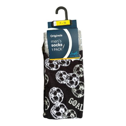 Picture of Fathers day SOCKS UK 7-11 Black Goal fathers day gift