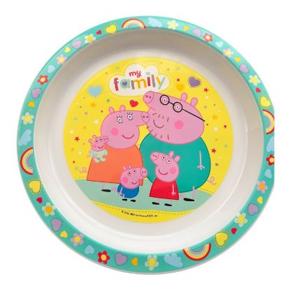 Picture of Peppa Pig plate NEW Plastic peppa pig plate NEW My Family design