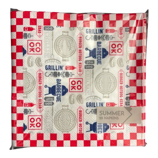 Picture of 20 x barbecue cook napkins paper napkins summer party New