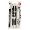 Picture of 2 x Zebra Ola Gel Pens Black and White Design Gel Ink NEW