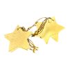 Picture of 10 x gold star christmas gift tags gold star mettalic gift tags with gold twine