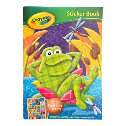 Picture of Crayola Children's Kids Sticker Colouring Book Stickers Books Frog