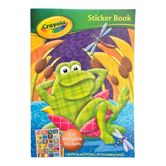 Picture of Crayola Children's Kids Sticker Colouring Book Stickers Books Frog