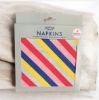 Picture of 16 x Multicoloured Stripe Paper Napkins Summer Party Napkins etc NEW