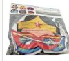 Picture of 6 x superhero masks foam masks with elastic bright NEW