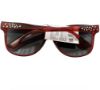 Picture of ladies diamante sunglasses  redhandles silver diamantes