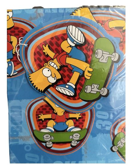 Picture of Bart Simpson Gift Wrap (2 Sheets & 1 Tag) The Simpsons Gift Wrap Set THE SIMPSONS