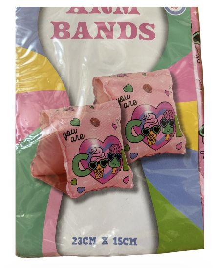 Picture of Girls PINK Armbands Cool Ice lolly design NEW Age 3-6 years