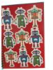 Picture of ROBOT BLUE Raised A5 Spiral Kids Notebook hardcover 40 Stickers 50 sheets NEW